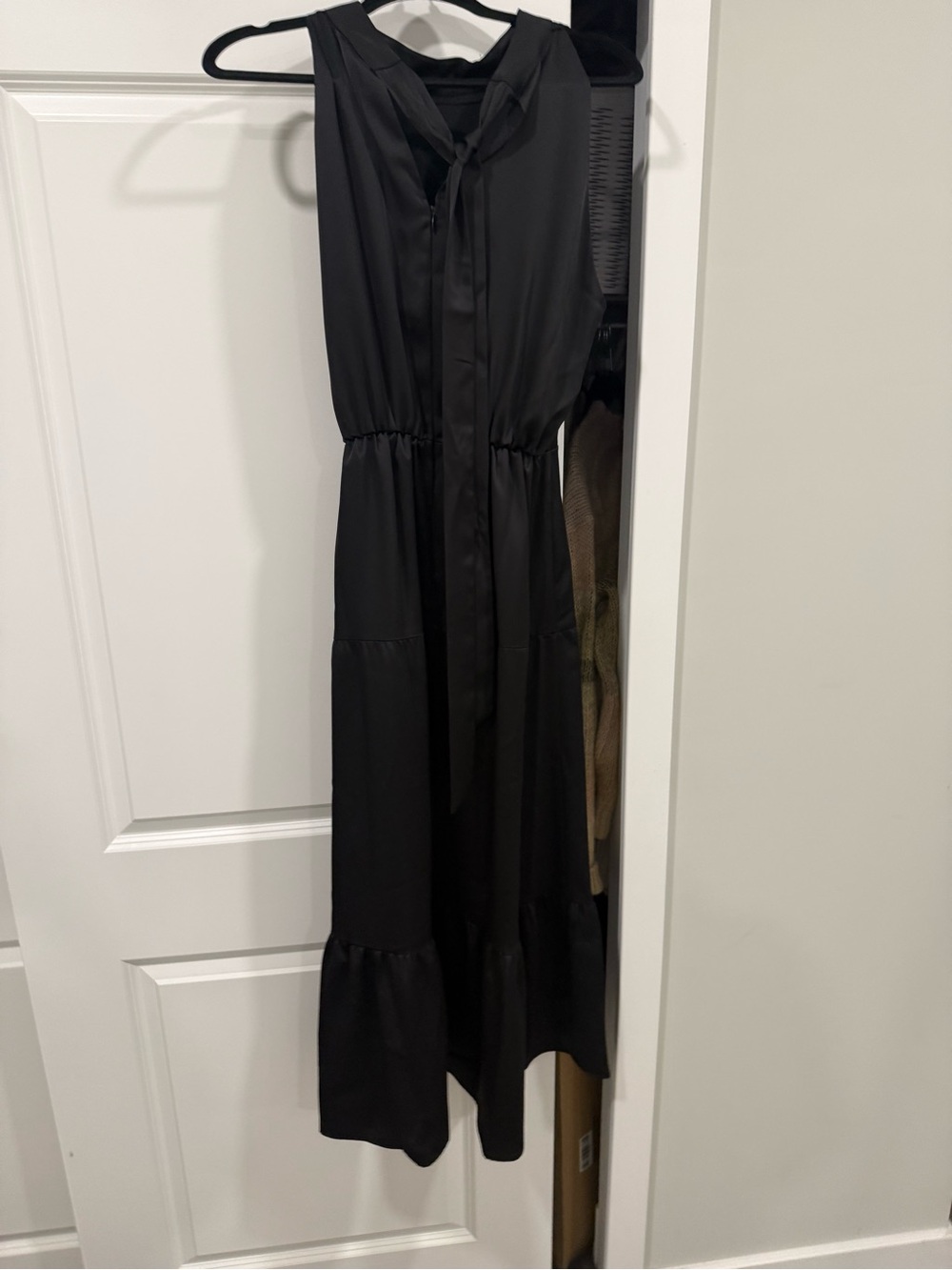 Sam Edelman Black Sleeveless Tiered Maxi Dress - Picture 2 of 3